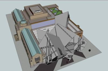 SketchUp Cultural Model: Multi-Story Royal Ontario Museum in Modern Architectural Style-BIM WORLD