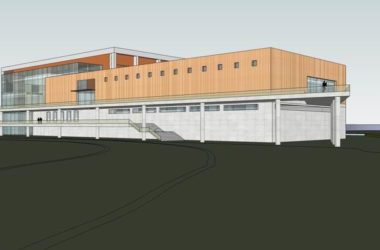Modern Multi-Story School Gymnasium Model in SketchUp-BIM WORLD