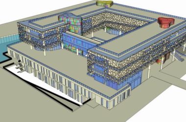 SketchUp Cultural Model: Multi-Story Modern Art Museum Architecture-BIM WORLD