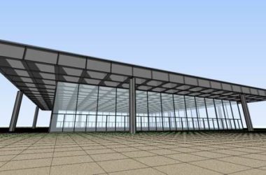 SketchUp Cultural Model: Modern Multi-Story Berlin Art Museum Design-BIM WORLD