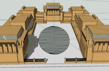 SketchUp Cultural Model: Multi-Story Classical Church Architecture-BIM WORLD
