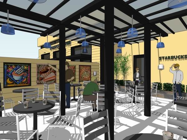 SketchUp Business Model: Designing a Multi-Story Modern Cafe and Commercial Space