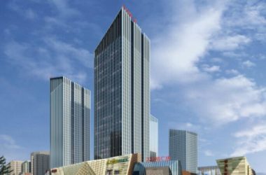 SketchUp Complex Model: Multi-Story High-Rise Wanda Commercial Plaza Featuring Hotel and Office Spaces in Modern Style-BIM WORLD