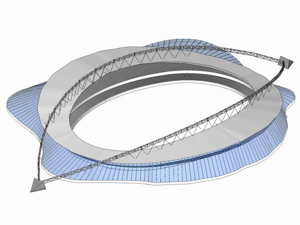 Modern Multi-Story Gymnasium Design in SketchUp