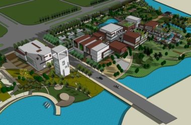 SketchUp Business Model: Modern Multi-Story Commercial Street Design-BIM WORLD