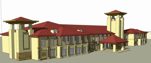 SketchUp Business Model: Multi-Layered Approach with a Classic Style