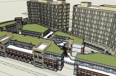 SketchUp Complex Model: Multi-Story Office, Residential, and Commercial Building in Classical Style-BIM WORLD
