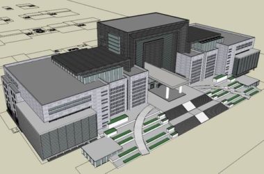 SketchUp Model of a Modern High-Rise Government Office Building-BIM WORLD