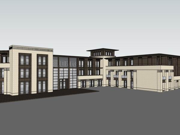Classical Multi-Story Residential Activity Center | SketchUp Model