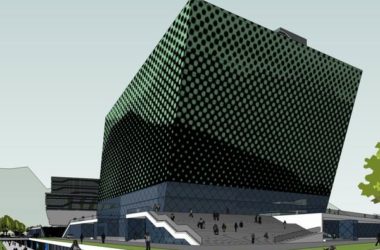 Modern High-Rise Office Building Model in SketchUp-BIM WORLD