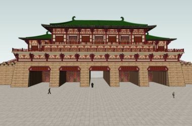 SketchUp Model of Danfengmen City Gate: Multi-Story Ancient Chinese Architecture-BIM WORLD