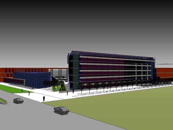 Modern Multi-Story Fire Command Center and Office Model in SketchUp