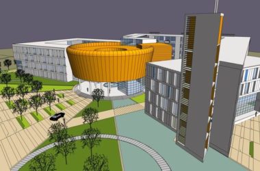 Modern Multi-Story Chengdu Fire Command Center Office Model in SketchUp-BIM WORLD