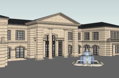 SketchUp Business Model: Multi-Story Wine Club with Commercial and Classical Design-BIM WORLD