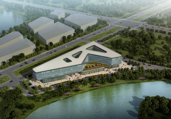 SketchUp Model of Nanjing Zhongjian Multi-Story Modern Office Building