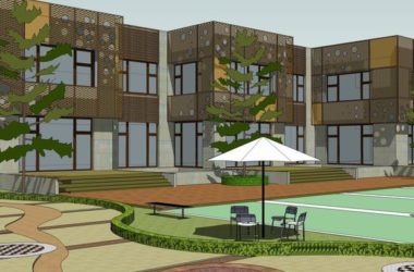 Modern Multi-Story Kindergarten School Model | Educational Campus Architecture in SketchUp-BIM WORLD