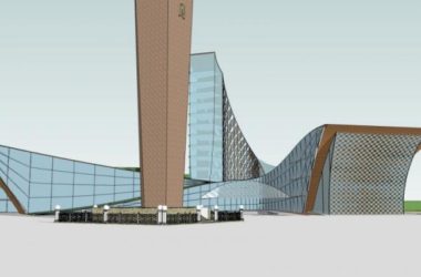 SketchUp Cultural Model: Modern Multi-Story Exhibition Hall Design-BIM WORLD