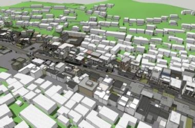 SketchUp Business Model: Modern Multi-Story Commercial Street Design-BIM WORLD