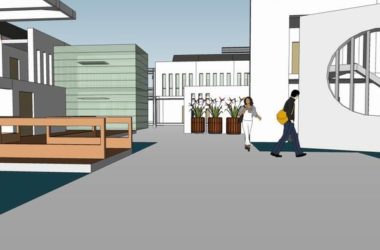 Modern Chinese Multi-Story Courtyard Hotel and Conference Center Model in SketchUp-BIM WORLD