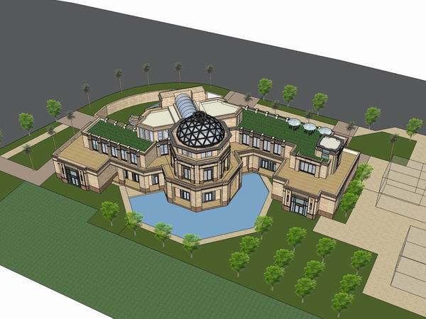 SketchUp Multi-Story Residential and Club Model | Classical Style in Quanzhou