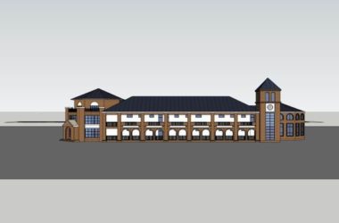 Multi-Story Classical Kindergarten School Model | Educational Campus Architecture in SketchUp-BIM WORLD