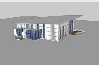 Modern Multi-Story Lecture Hall: A SketchUp Cultural Architecture Model-BIM WORLD