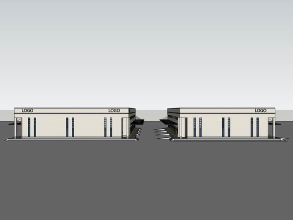 Sketchu Industrial Building | Multi-Story Modern Logistics Warehouse and Factory
