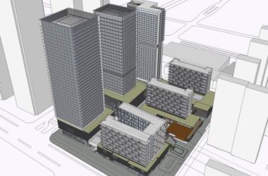 SketchUp Model of a Modern Super High-Rise Complex with Offices, Retail, Hotel, and Apartments-BIM WORLD
