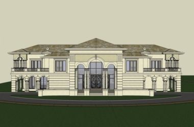 SketchUp Cultural Model: Multi-Story Classical Conference Center Architecture-BIM WORLD