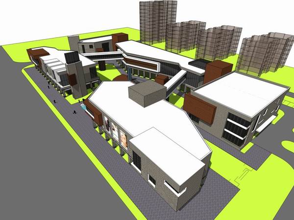 SketchUp Business Model: Designing a Modern Multi-Story Commercial Building