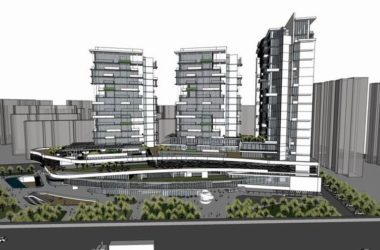 SketchUp Complex Model: Multi-Story Haisong High-Rise Office Building in Shanghai's Putuo District-BIM WORLD