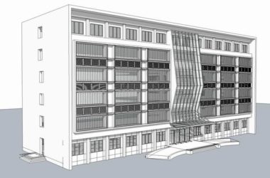Modern Multi-Story Hospital Model in SketchUp for Medical and Public Buildings-BIM WORLD