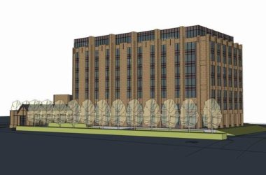 Modern Multi-Story Office Building Model in SketchUp-BIM WORLD