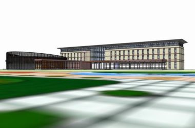 Modern Multi-Story Office Building Model in SketchUp-BIM WORLD