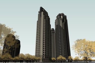 SketchUp Residential Models Featuring High-Rise Buildings, Clubhouses, Commercial Streets, and Classical Architecture-BIM WORLD