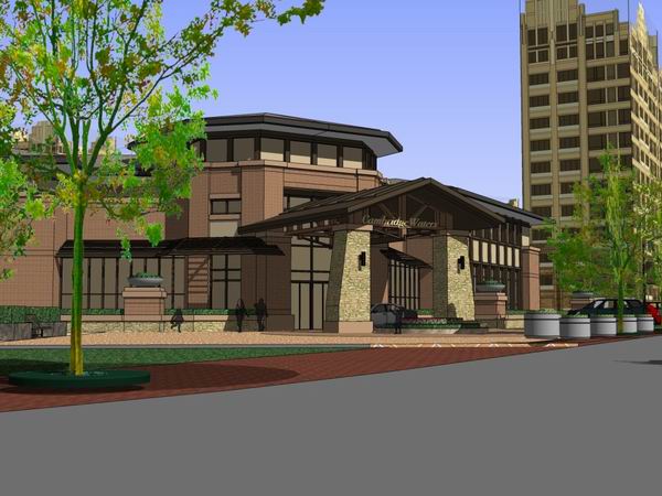 SketchUp Residential Model: Multi-Story Classical Style Clubhouse