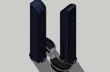 SketchUp Office Model | Modern Super High-Rise Office Building-BIM WORLD