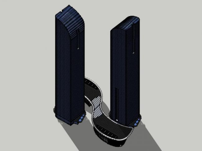 SketchUp Office Model | Modern Super High-Rise Office Building