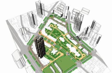 SketchUp Office Model | Classic-Style Super High-Rise Building-BIM WORLD