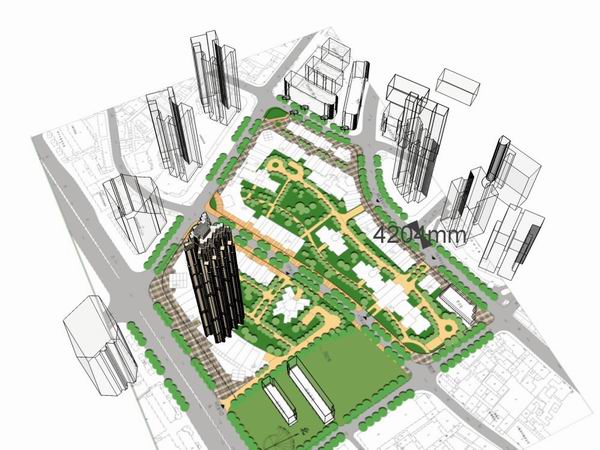 SketchUp Office Model | Classic-Style Super High-Rise Building