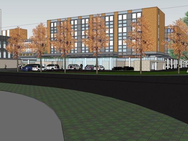 SketchUp School Model: Multi-Story Shigang Baiyue Primary School Campus – Modern Educational Architecture
