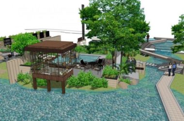 Modern Courtyard Landscape Design in SketchUp | Contemporary Outdoor Model-BIM WORLD