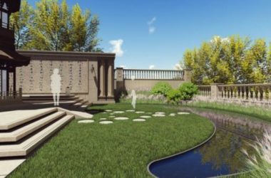 Classical Villa Landscape Design in SketchUp-BIM WORLD