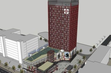 SketchUp Complex Model: Multi-Story High-Rise Office, Residential, and Commercial Building in Modern Style-BIM WORLD
