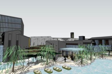 SketchUp Business Model: Multi-Story Classical Commercial Street Design-BIM WORLD