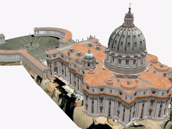 SketchUp Cultural Model: Multi-Story Classical Church Architecture