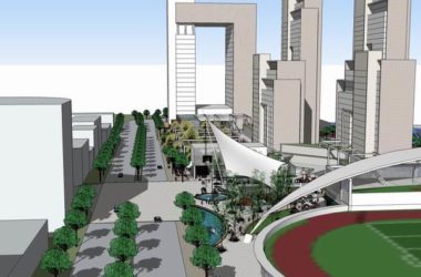 SketchUp Complex Model: Modern High-Rise Office, Commercial, Hotel, and Apartment Building-BIM WORLD
