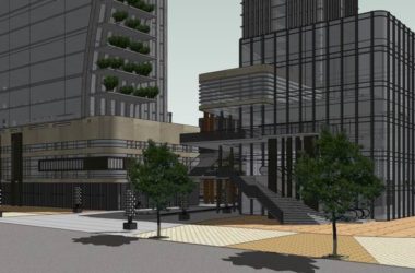 SketchUp Complex Model: Multi-Story High-Rise Office, Commercial, and Modern Hotel Building-BIM WORLD