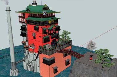 SketchUp Model of a Multi-Story Ancient Chinese Temple-BIM WORLD
