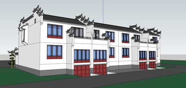 SketchUp Residential Models: Multi-Story Homes, Garden Houses, and Traditional Chinese Designs